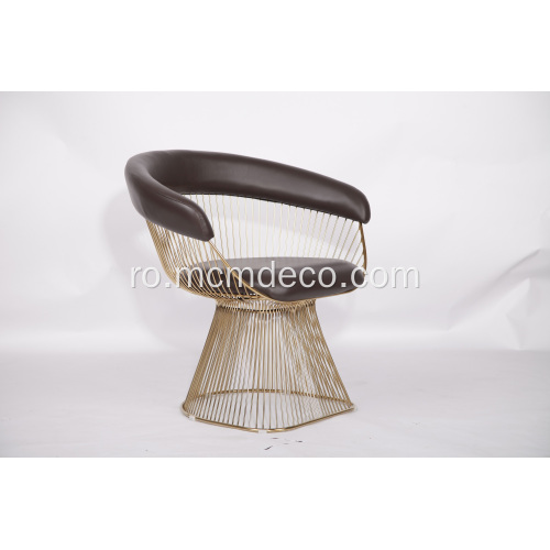 Piele Warren Platner Modern de luat masa